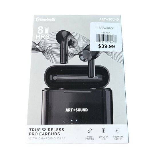 Art+Sound True Wireless Pro Earbuds With Charging Case - Picture 1 of 7